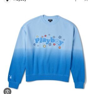 Blue Playboy x Pacsun Crewneck Sweatshirt Gradient Blue